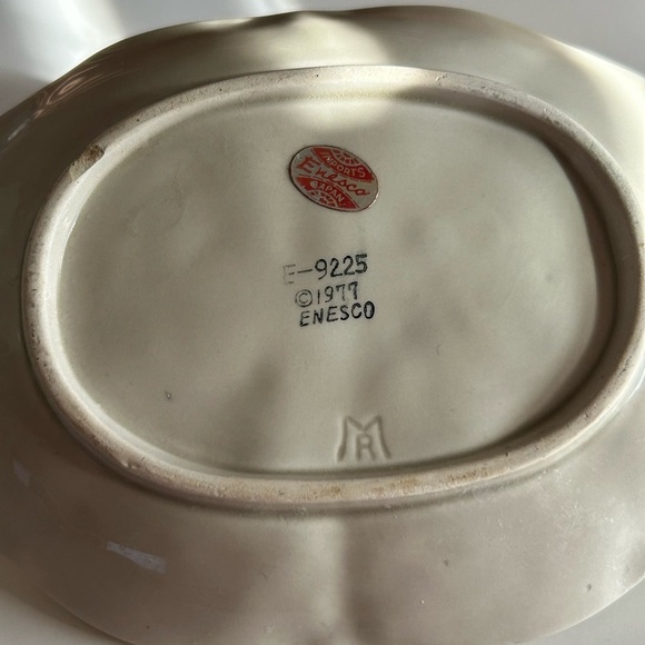 Kitschy Frog Lilypad Trinket Soap Dish Vintage Enesco 1977 - Picture 4 of 4